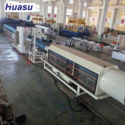 32-1600mm Diameter HDPE Corrugated Pipe Extruder Machine with Single Screw Technology and Planetary Cutting
