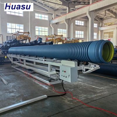 Double Wall Corrugated Pipe Extrusion Line with Planetary Cutting and Socket Online for 32mm-1600mm Inner Diameter Pipes