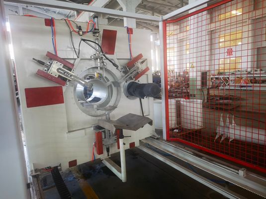 Siemens Inverter Double Wall Corrugated Pipe Extrusion Line With 0.4～0.7 Mm Nitriding Depth And 1 Set Forming Machine