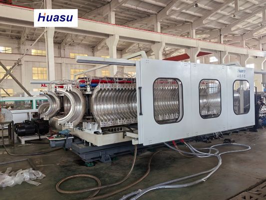 High Capacity 60-2000kg/h PVC Pipe Extrusion Line with Siemens PLC System for 32-1600mm Corrugated Pipe Production
