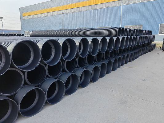 Polythene Single Or Double Wall Corrugated Pipe Production Line