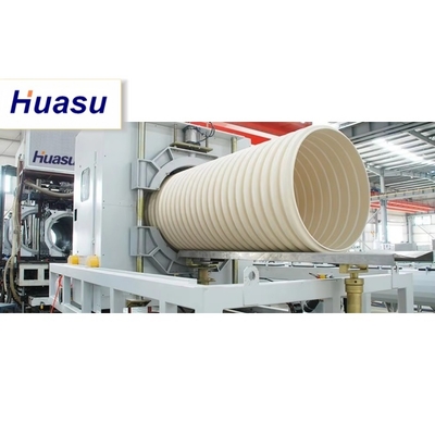 Corrugated Pipe Line DWC Pipe Extrusion Machine For Plastic Double Wall Pipe Manufacturing