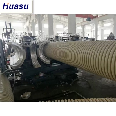 Corrugated Pipe Line DWC Pipe Extrusion Machine For Plastic Double Wall Pipe Manufacturing