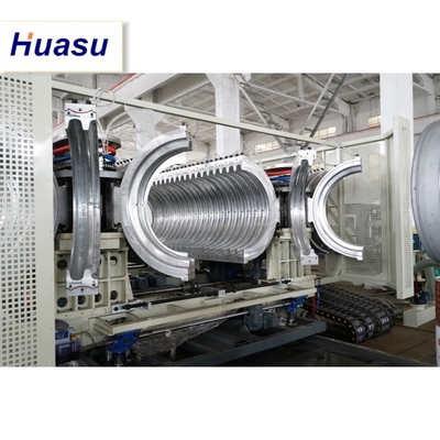 Corrugated Pipe Line DWC Pipe Extrusion Machine For Plastic Double Wall Pipe Manufacturing