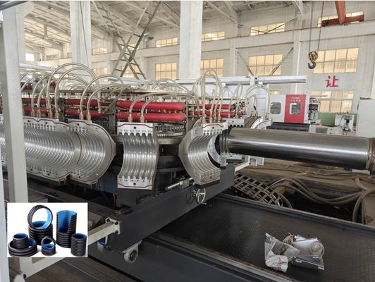 Double Wall Corrugated Pipe Extrusion Line 32-1600mm HDPE PP