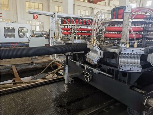 Double Wall Corrugated Pipe Extrusion Line 1600mm Max Diameter Siemens PLC
