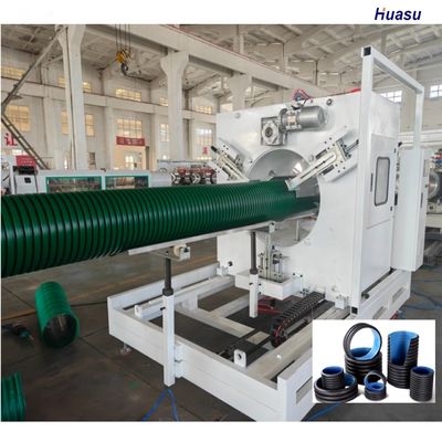 Double Wall Corrugated Pipe Extrusion Line with HDPE PVC Model 6m or Customized Pipe Length and Water Cooling