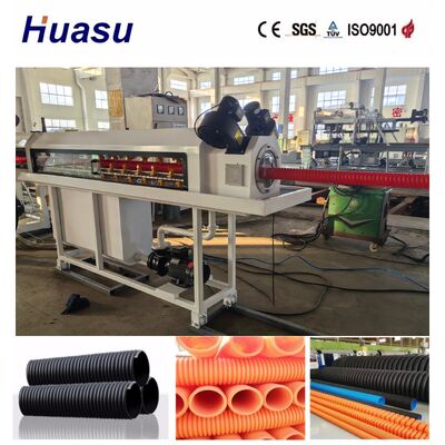 Energy Saving Single Wall Corrugated Pipe Extrusion Line with Siemens PLC Control for 32mm-1600mm Pipe Diameter