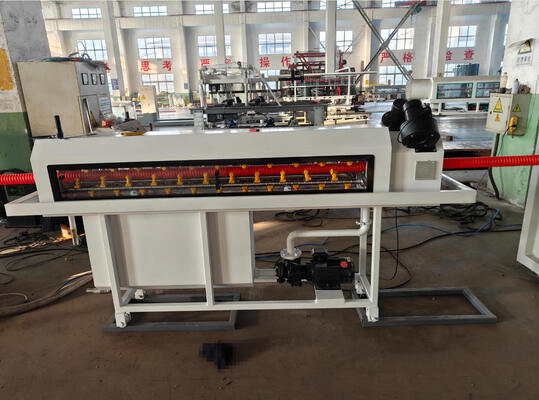 Water Cooling Double Wall Corrugated Pipe Extrusion Line with Integral Type Extruder and Siemens Electric Components