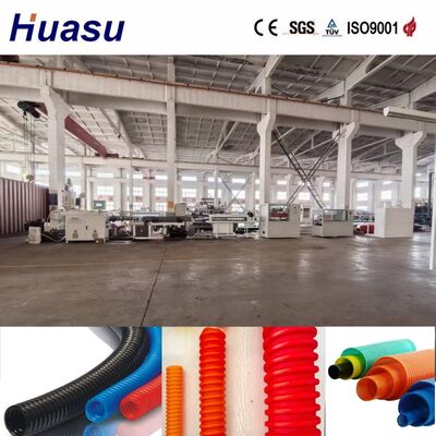 Air Cooling And Water Cooling Cable Protection Pipe Extrusion Line With PLC Remote Control For 32mm-1600mm Pipe Diameter Range