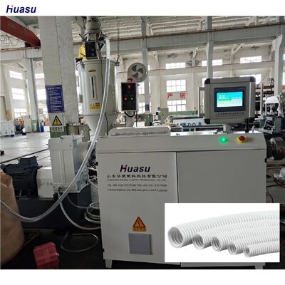 PLC Control Single Wall Corrugated Pipe Production Line for PP PE PVC Raw Materials Ensuring Production and Consistent