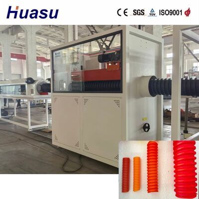 HDPE Single Wall Spiral Corrugated Pipe Extrusion Line 32mm-2000mm for Electric Cable Protection Conduit