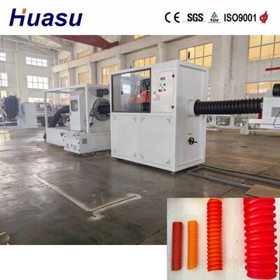 HDPE PE PP PVC MPP Materials Fully Automatic Spiral Pipe Extrusion Line Featuring Extruder Output 200 to 1000kg per hour