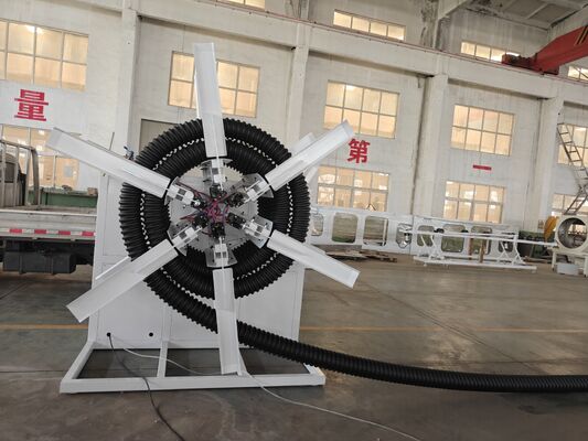 Customized Corrugated Pipe Production Line Featuring 38CrMoAlA Barrel Material Designed For Extrusion And Long Service Life
