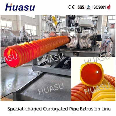Custom Shape Plastic Corrugated Drain Pipe Engineering Buried Plastic Pipeline