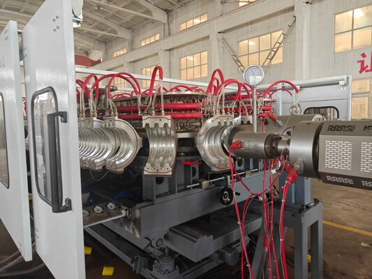 High Speed single wall corrugated pipe extrusion line extruder capacity 250 to 1000kg per hour engineered for plastic pipe manufacturing